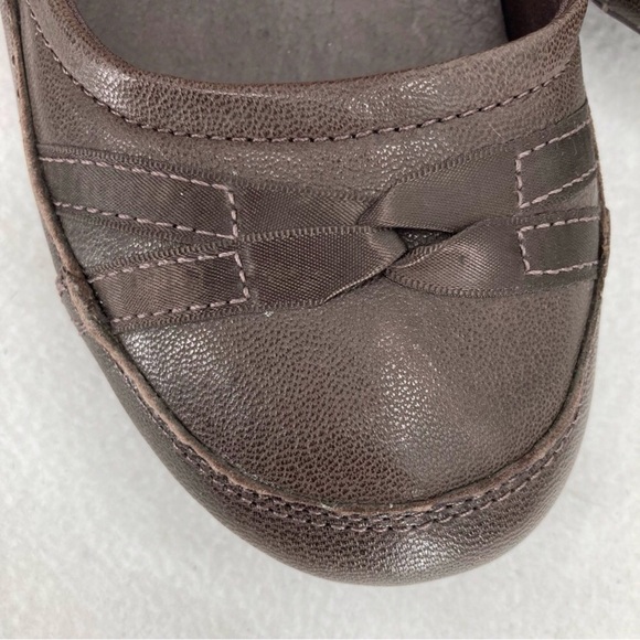 Patagonia Maha Curl Espresso Leather Ballet Flats Size 9 - Picture 9 of 11